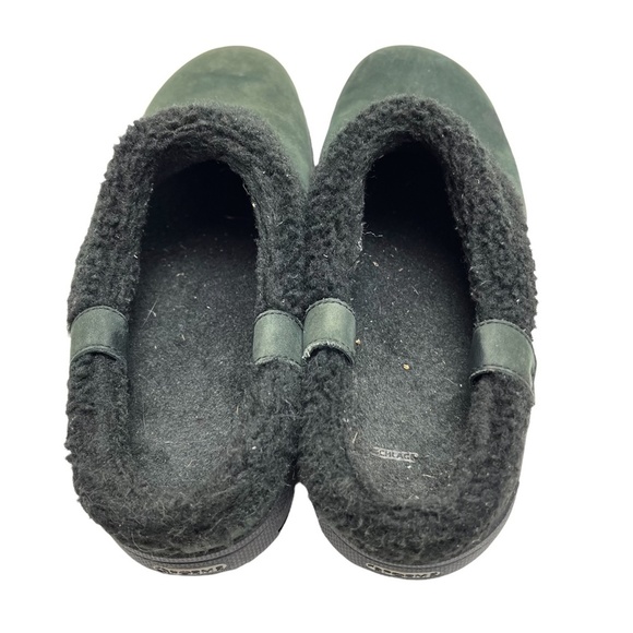 MERRELL ENCORE ICE SLIDE Slip On Mules Clogs Green Genuine Leather Shoes sz 7.5 - Picture 7 of 16